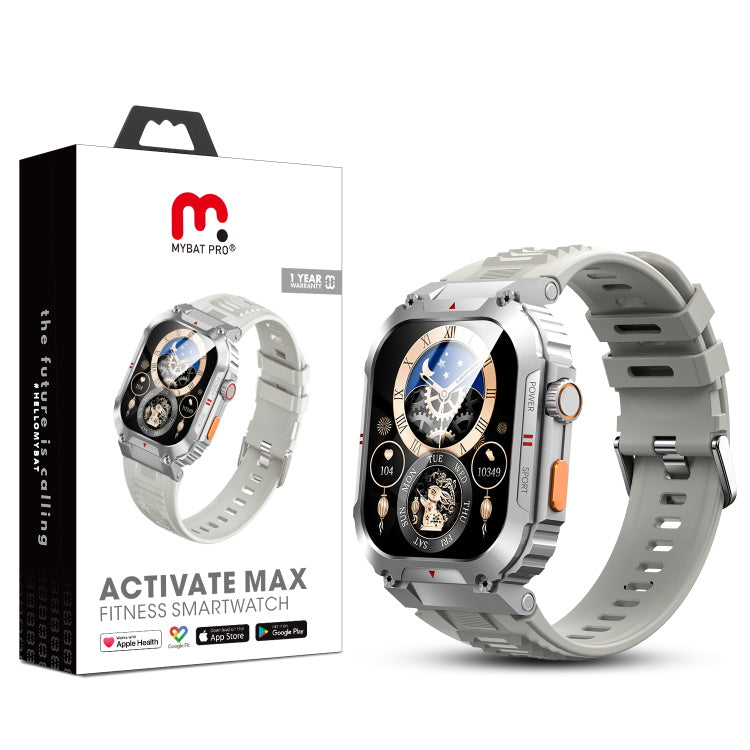 MyBat Pro Activate Max Fitness Smartwatch – Silver