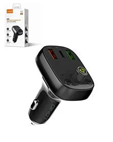 LDNIO C704Q Bluetooth 5.0 FM w/ 2X USB A+C Car Charger w/ USB C-L Cable (30W) (3ft)