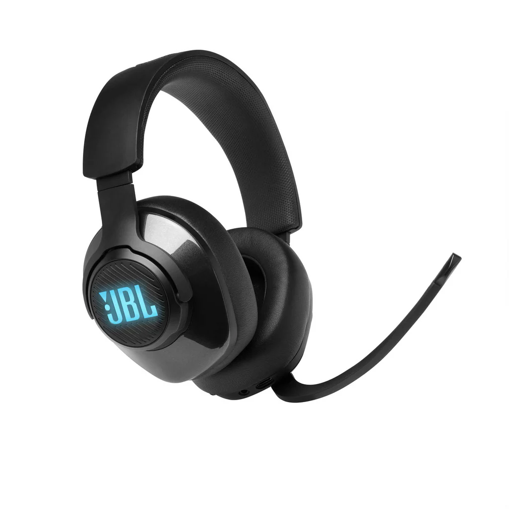 JBL Quantum400 Headphones USB Wired Over-Ear Gaming Headset With Quantumsurround And Rgb Lighting