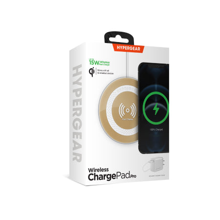 Cargador rápido inalámbrico HyperGear ChargePad Pro de 15 W